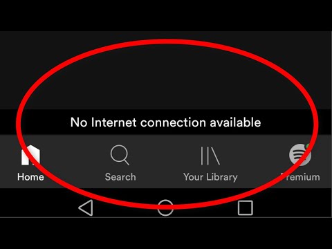 spotify no internet connection available 