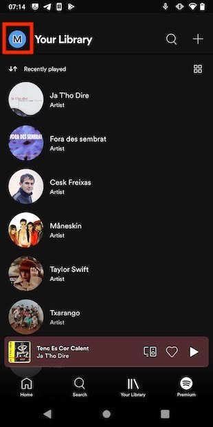 Unblock People on the Spotify Android App