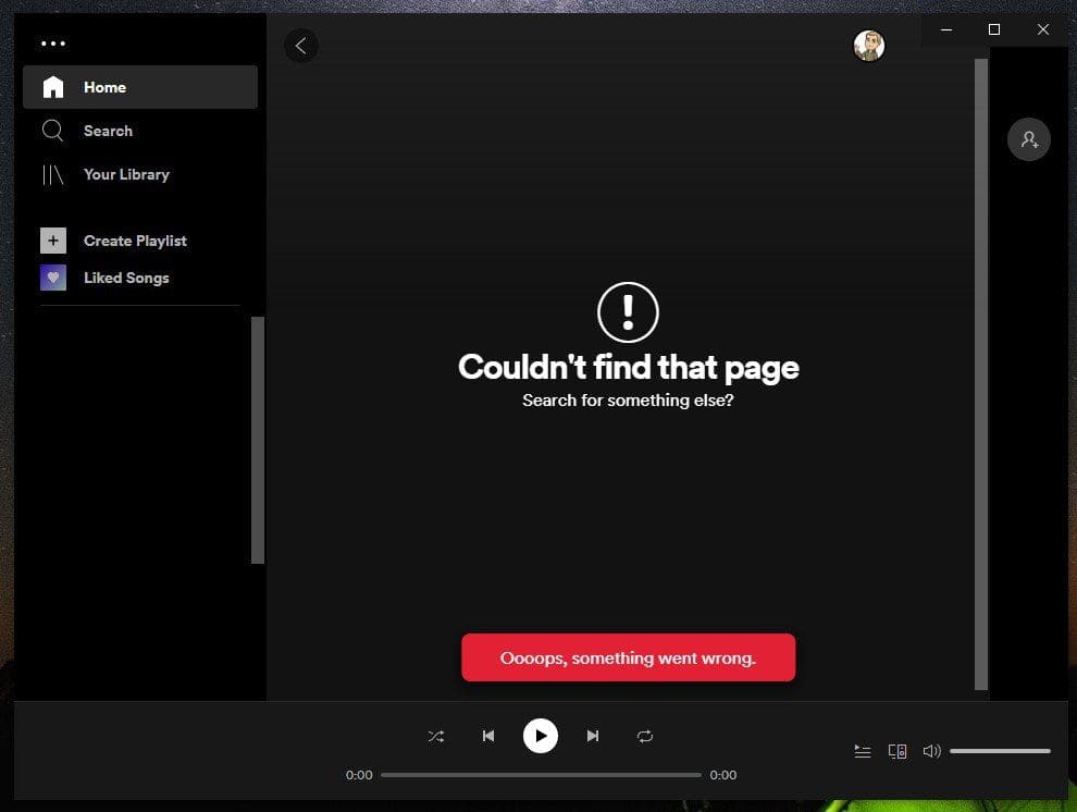 spotify server down 