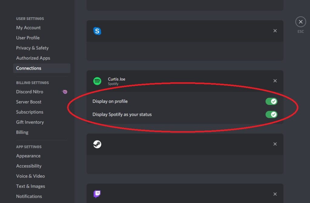how to connect spotify to discord