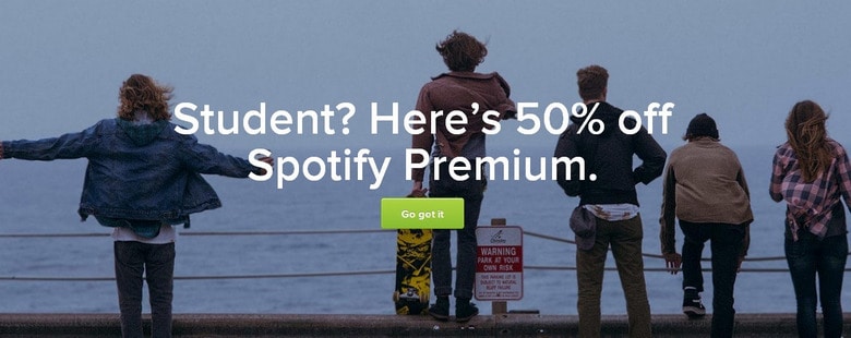 Spotify Premium students discount